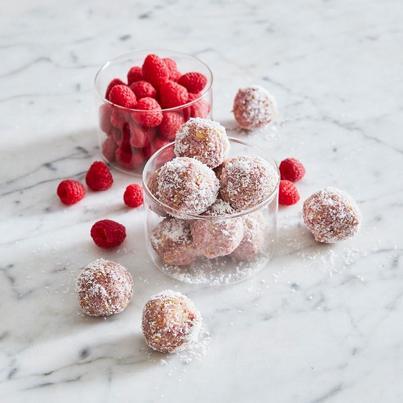 Anna’s lemon raspberry bliss bombs