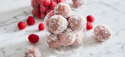 Anna’s lemon raspberry bliss bombs