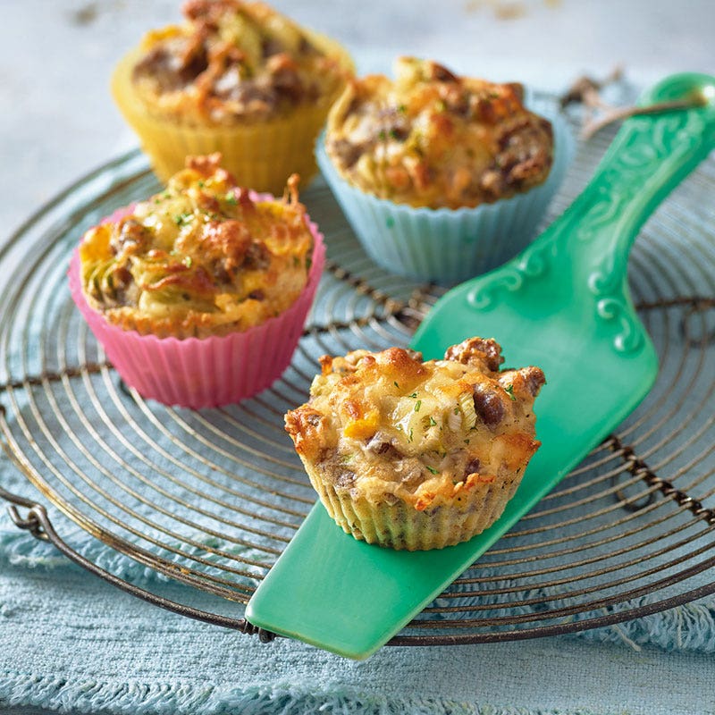 Mini-Hackmuffins mit Mais