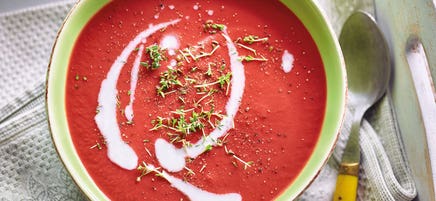 Rote-Bete-Suppe mit Kokosmilch