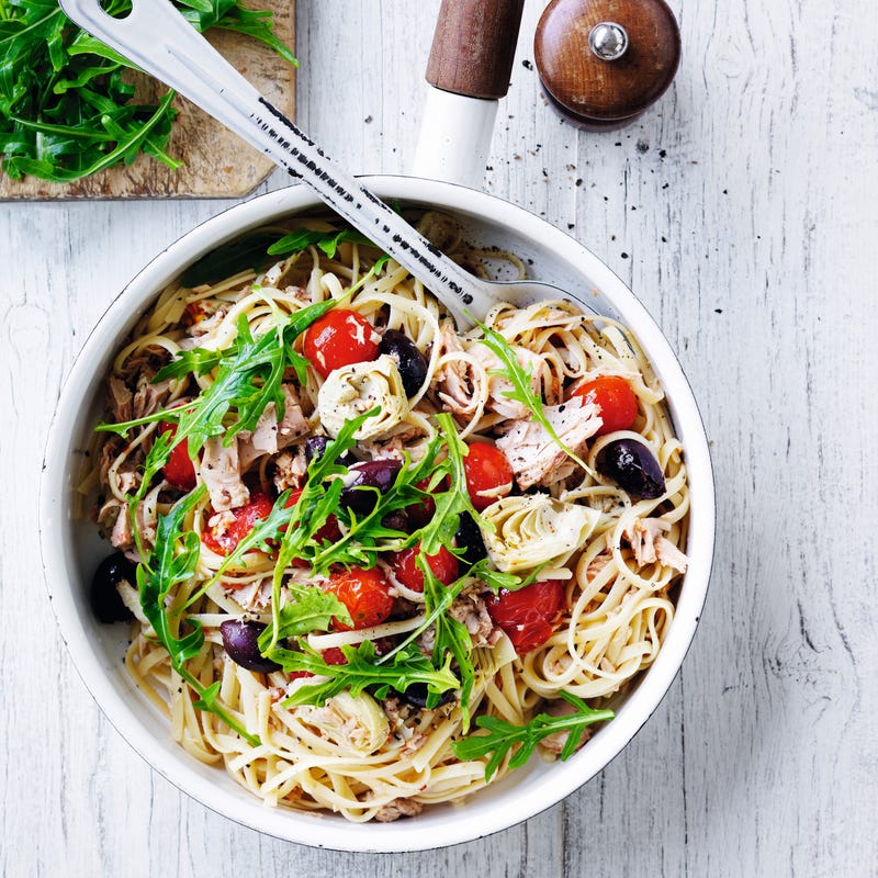 Photo of Linguine with tuna, tomatoes & chilli by WW