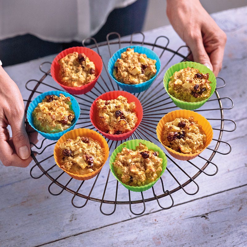 Frühstücksmuffins mit Apfel