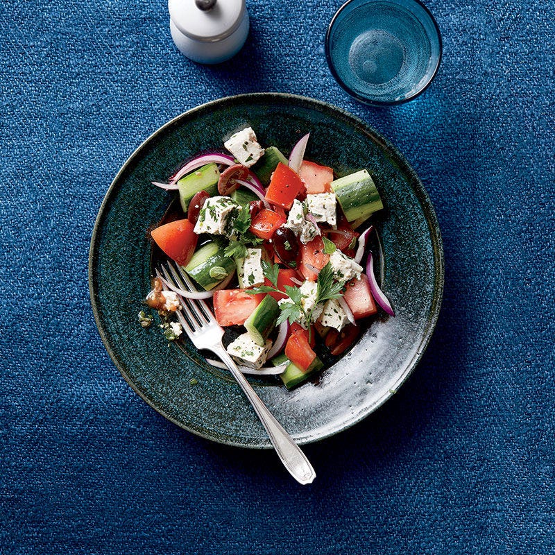 Photo of Greek salad with herbed tofu "feta" by WW