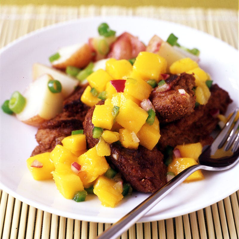 Photo de Seitan à la jamaïcaine avec salsa à la mangue par WW