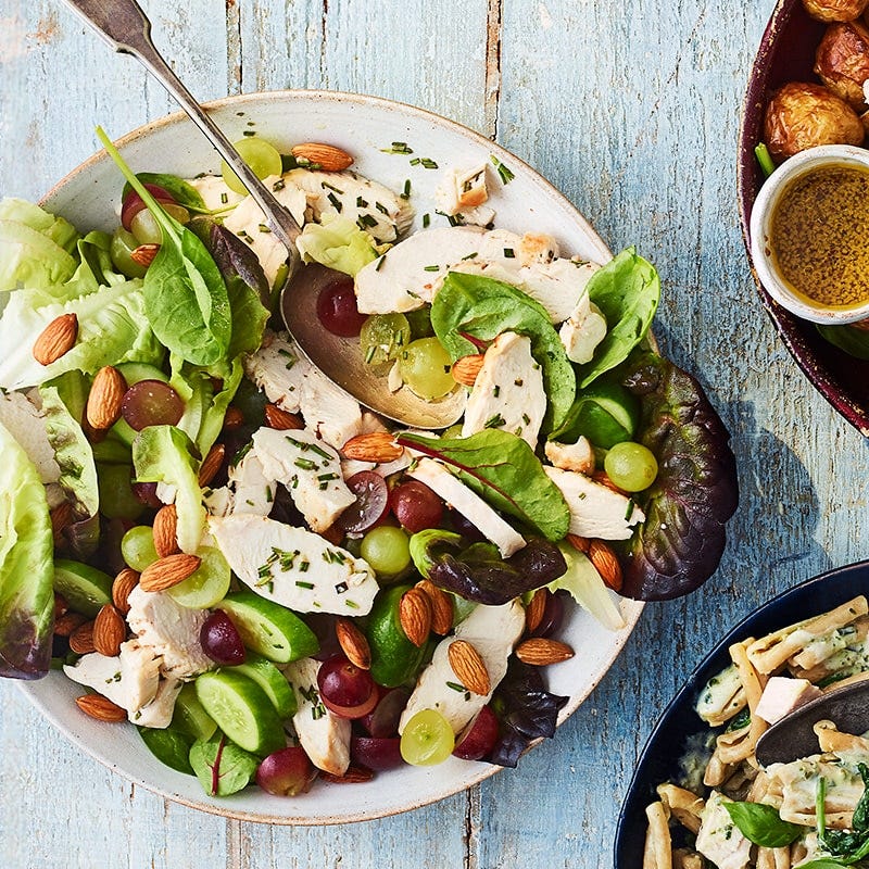 Chicken and almond salad