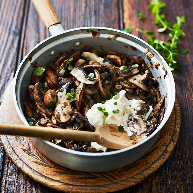Creamy mushroom pasta