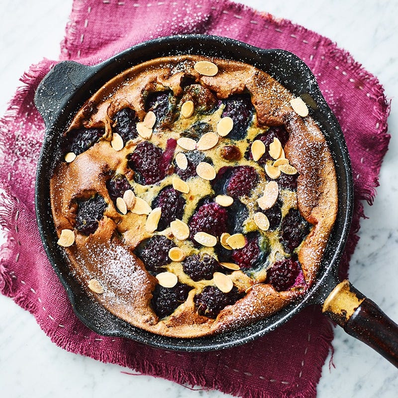 Blackberry clafoutis