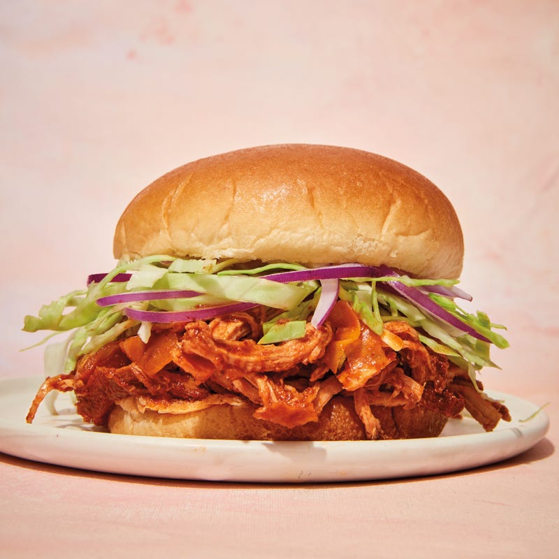 Pulled pork & cabbage sandwiches
