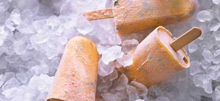 Glace aux pêches