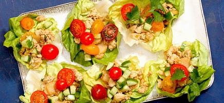 Asian-Style Chicken Lettuce Wraps