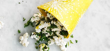Kale and lemon popcorn