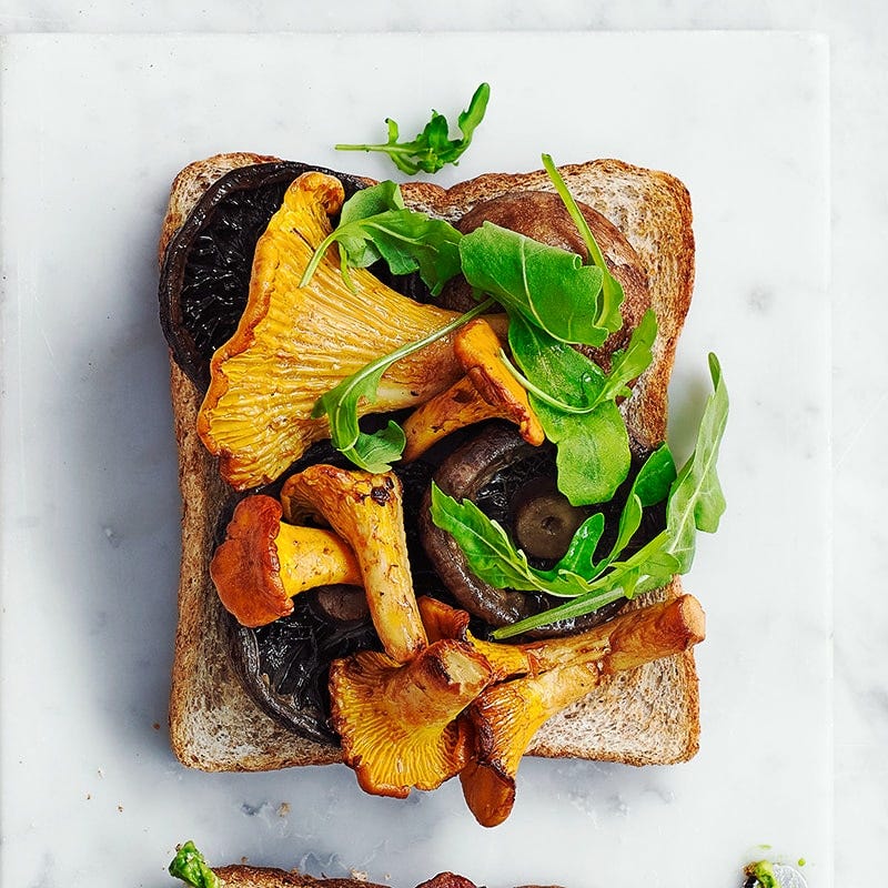 Photo of Mushrooms and rocket toast topper by WW