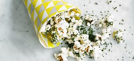 Herb and garlic popcorn