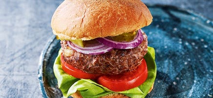 Easy beef burger