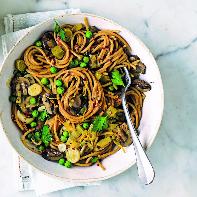 Photo of One pot leek, mushroom & pea pasta by WW