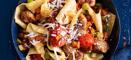Sausage pappardelle