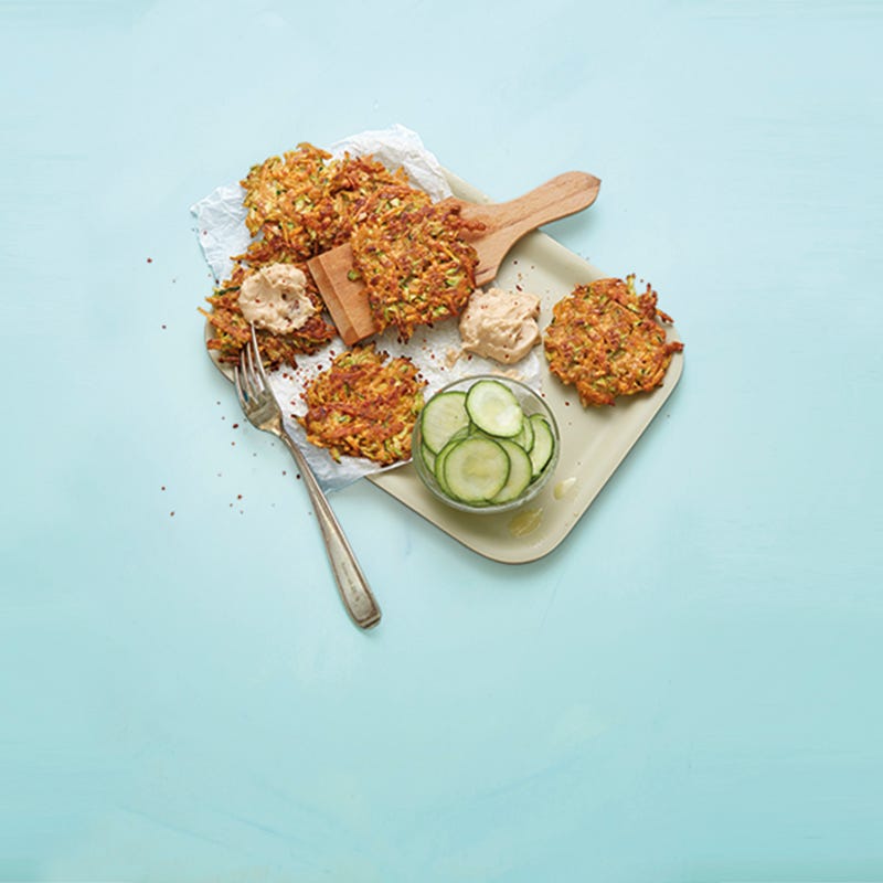 Photo de Palets de courgettes et de patates douces et sauce aux cacahouètes prise par WW