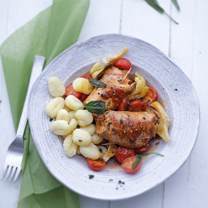 Foto van Varkensrolletjes met salie en gnocchi door WW