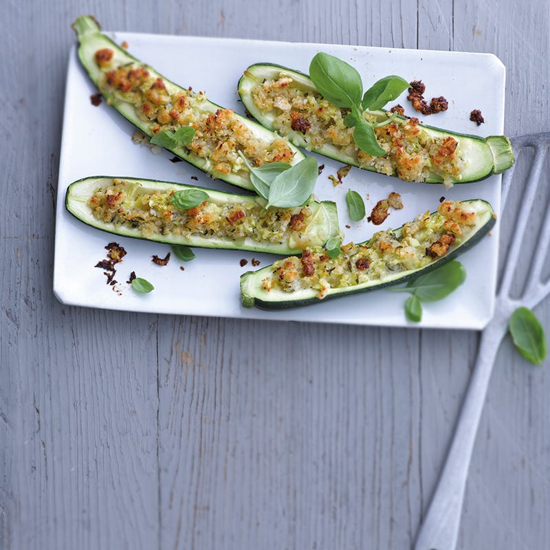 Foto van Courgettebootjes met Parmezaanse kaas door WW