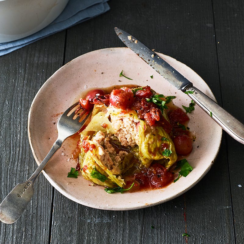 Chef Eric Greenspan's stuffed cabbage