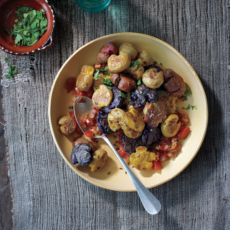 Cumin-roasted baby potatoes
