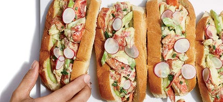 Avocado lobster roll