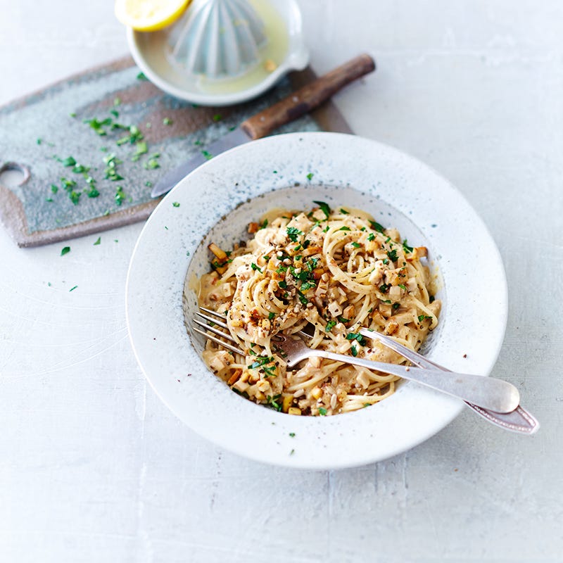 ViktVäktarna - Vegansk spaghetti carbonara