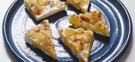 Écorce de yogourt glacé mangue et gingembre