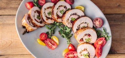 Poitrines de dinde farcies à la méditerranéenne