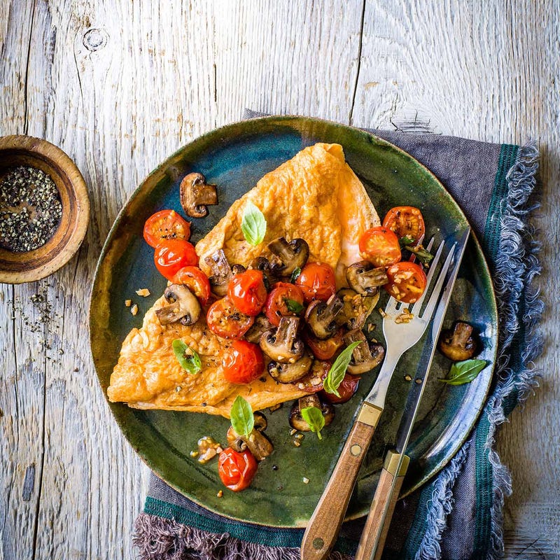 Photo of Mushroom & tomato omelette by WW