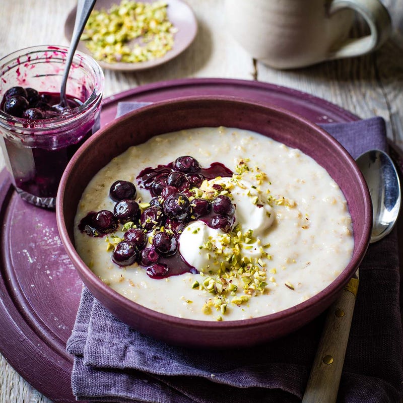 Photo of Porridge with blueberry compote by WW