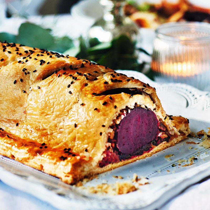 Vegetarisches Wellington mit Roter Bete