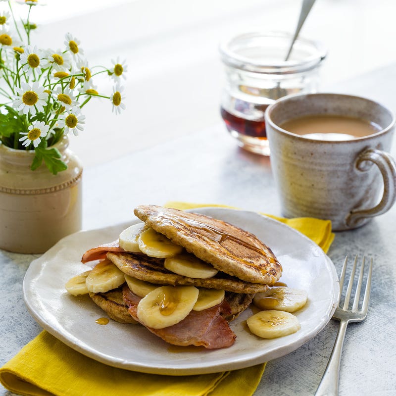Photo of Pancakes with bacon & bananas by WW