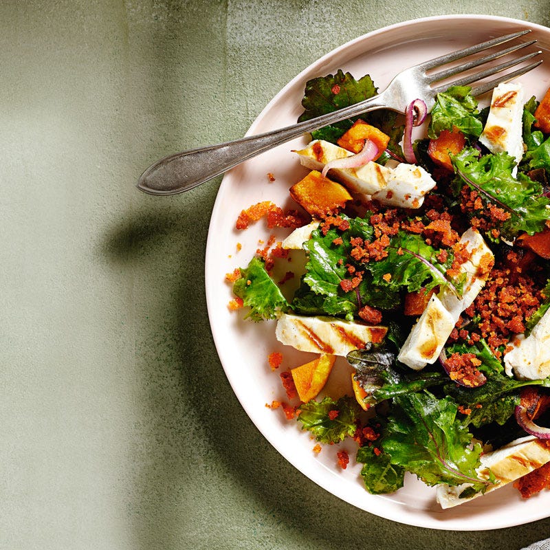 Warmer Kürbissalat