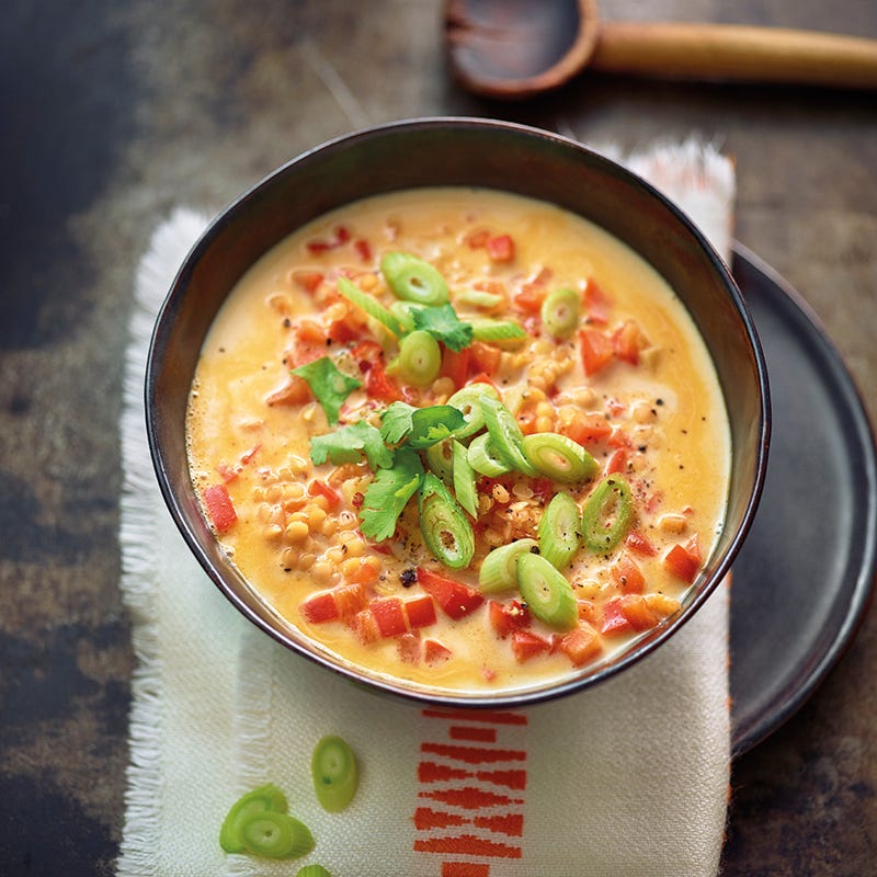 Foto van Paprika-linzensoep met kokosmelk door WW