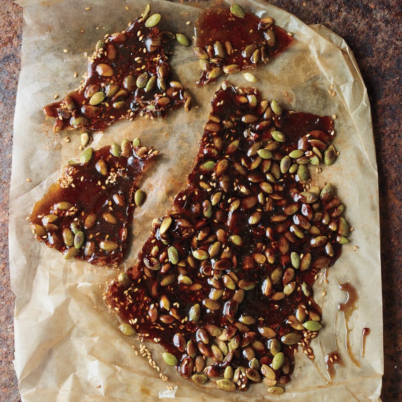 Pumpkin-and-sesame-seed brittle