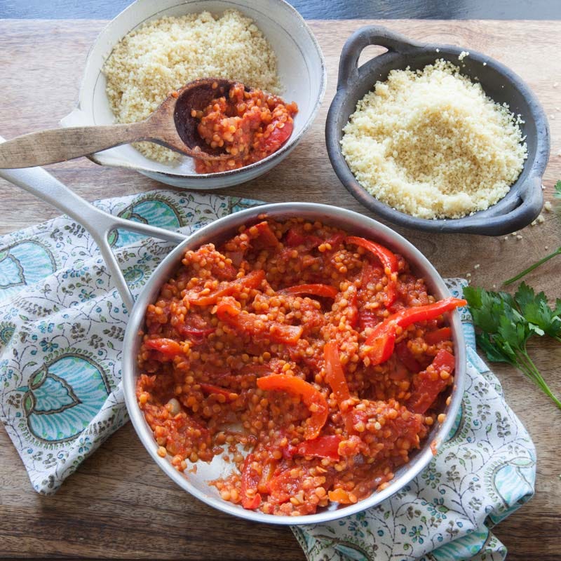ViktVäktarna - Paprikaröra med röda linser och couscous