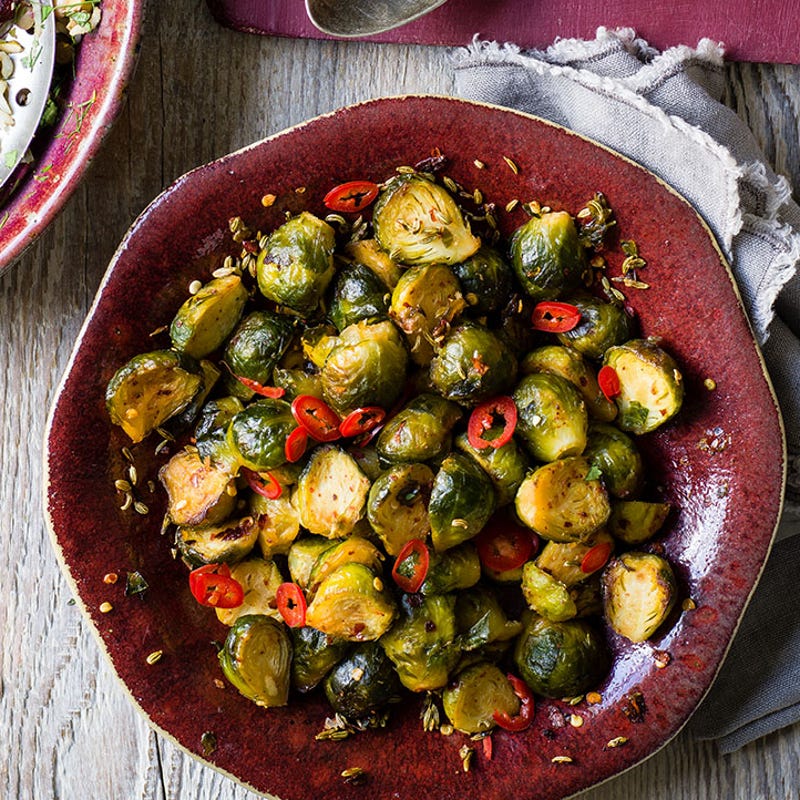 Photo of Chilli roasted Brussels sprouts by WW