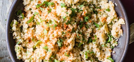 Spiced cauliflower 'rice'