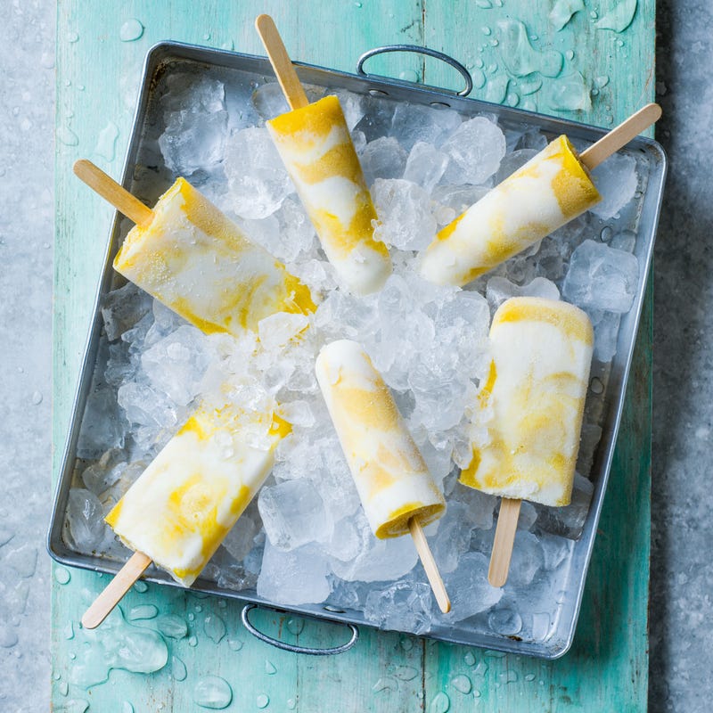 Photo of Mango, lime & yogurt ice lollies by WW