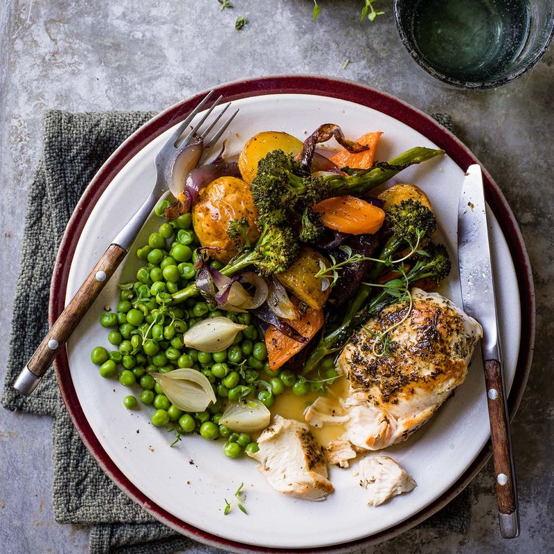 Photo of Easy roast chicken dinner by WW