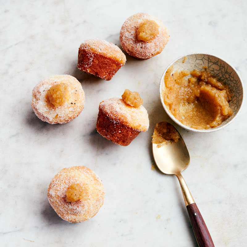 Apple-cardamom mini-muffins
