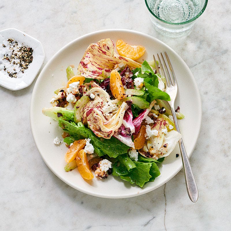 Photo of Winter Greens with Clementines and Kalamata Dressing by WW