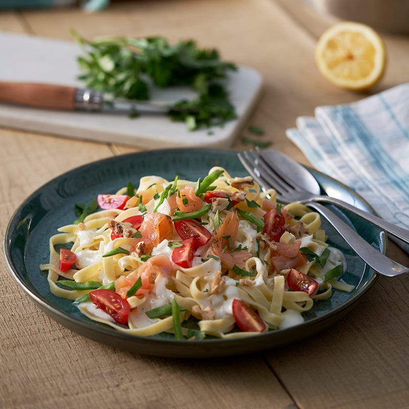 ViktVäktarna - Pasta och gravad lax i krämig pepparrotssås