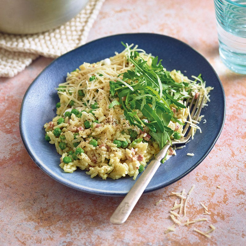 Risi-Bisi mit Schinken