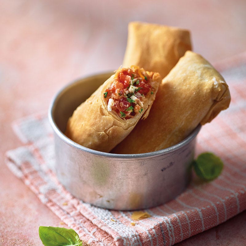 Tomaten-Börek mit Schafskäse
