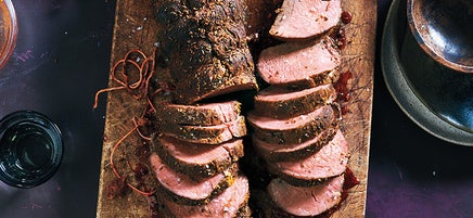 Pastrami-style slow-roasted beef tenderloin