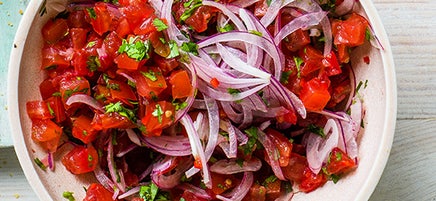 Tomato & red onion salsa