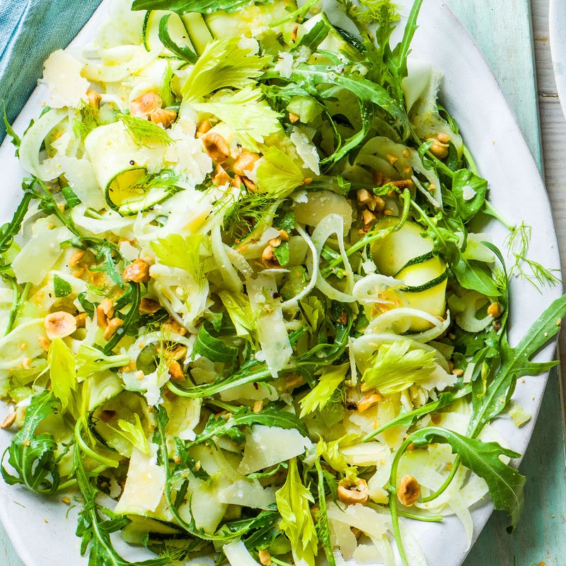 Photo of Shaved green salad with hazelnuts by WW