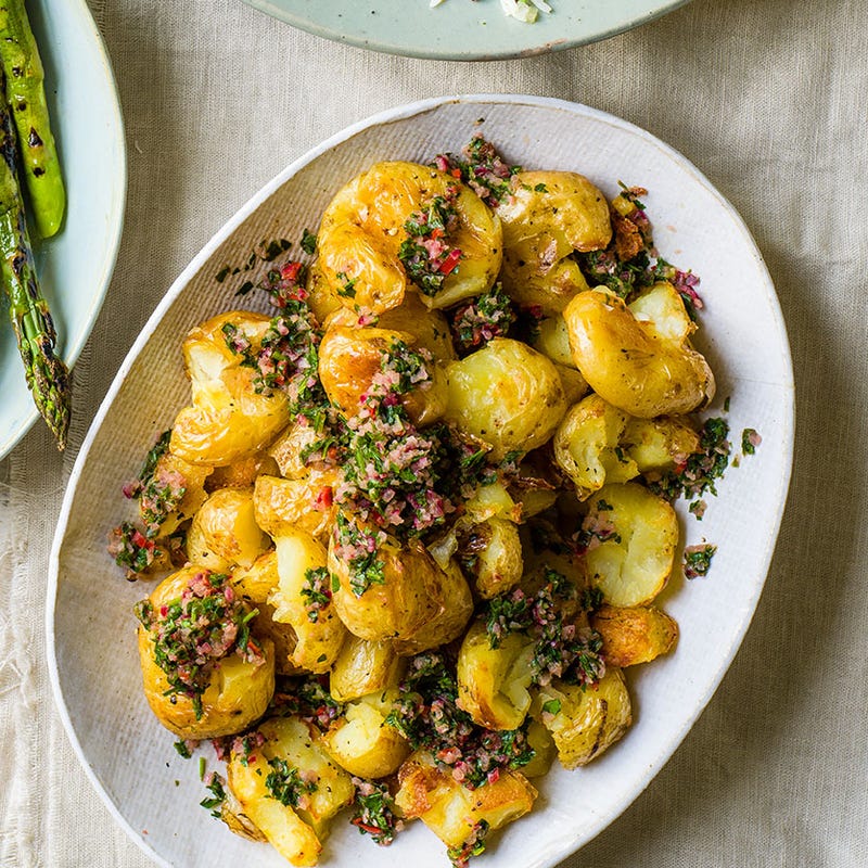 Photo of Smashed potatoes with chimichurri by WW